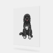 Portugais Water Dog Cute Dog Art (Angle)