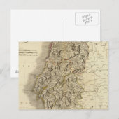 Portugal Atlas Map Briefkaart (Voorkant / Achterkant)