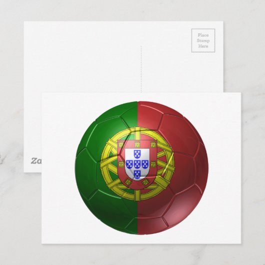 Portugal-Ball Briefkaart (Voorkant / Achterkant)