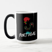 Portugal Barcelos rooster symbool Two-Tone Coffee  Magische Mok (Links)