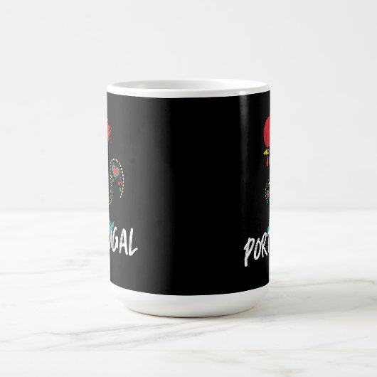 Portugal Barcelos rooster symbool Two-Tone Coffee  Magische Mok (Midden)
