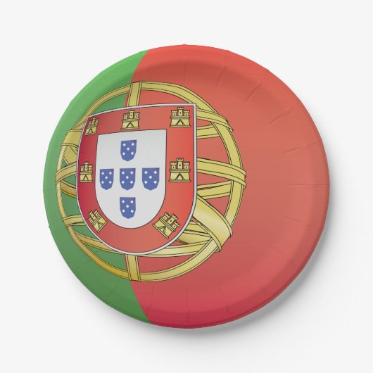 Portugal Crest Papieren Bordje (Voorkant)