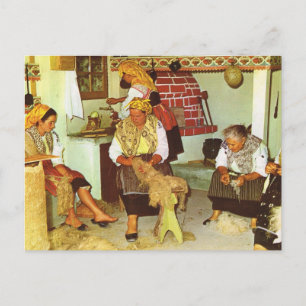 Portugal, dames draaiend Briefkaart