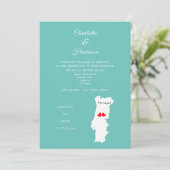 Portugal Destination Mariage Invitation (Debout devant)