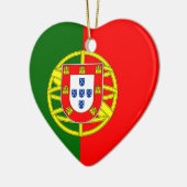 Portugal Drapeau Ornement cardiaque (Gauche)