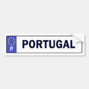 Portugal EU-licentiesticker Bumpersticker