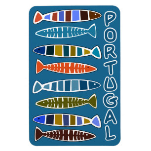 PORTUGAL Fish Pattern magnet Magneet