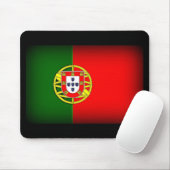 Portugal Flag Black Edge Muismat (Met muis)