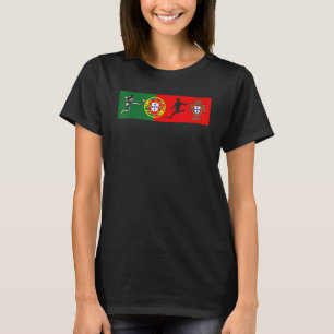 Portugal Flag Football Player Proud Portugal Socce T-shirt