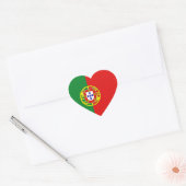 Portugal Flag Heart Sticker (Envelop)