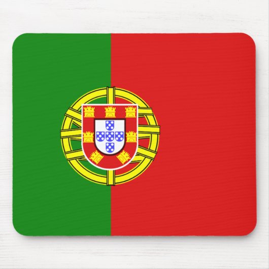 Portugal Flag Mousepad Muismat (Voorkant)
