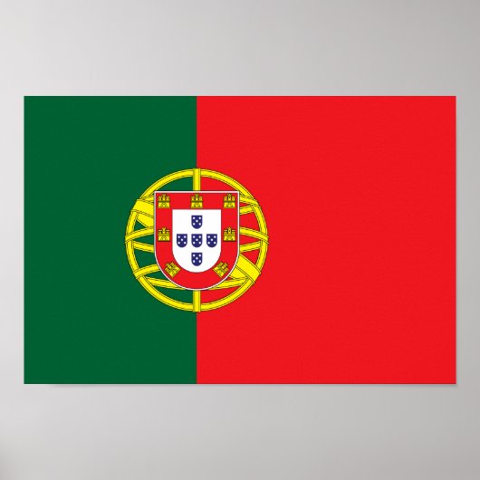 Portugal Flag Poster (Voorkant)