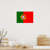 Portugal Flag Poster (Keuken)
