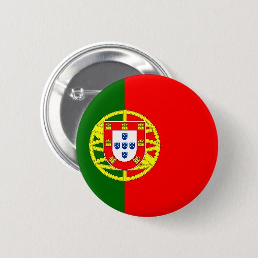 Portugal flag Round Button (Voorkant /achterkant)