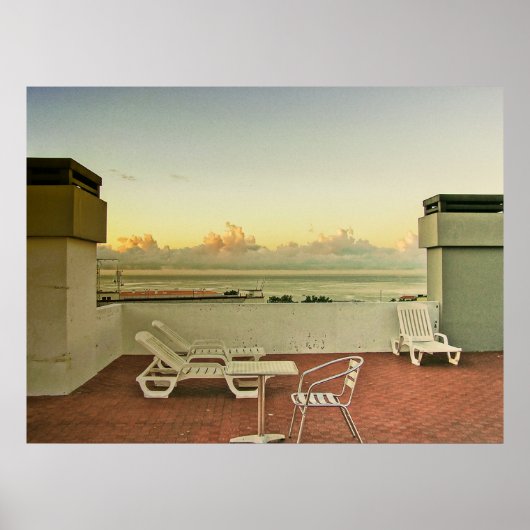 (PORTUGAL) Funchal Sunrise Poster (Voorkant)