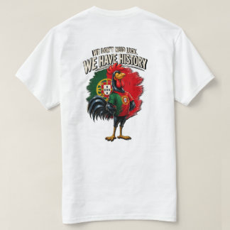 Portugal Haan Voetbalfan Grappige T-Shirt
