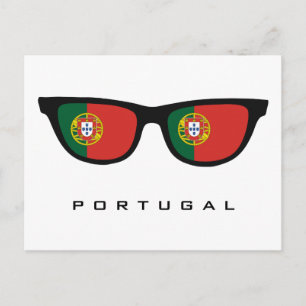 Portugal heeft aangepaste tekst en kleuren briefka briefkaart