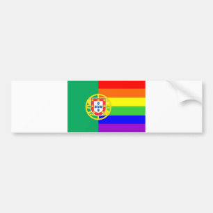 portugal homo trots regenboog vlag homoseksueel bumpersticker