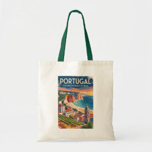 Portugal Iberië Skyline Illustratie Reis Kunst Tote Bag