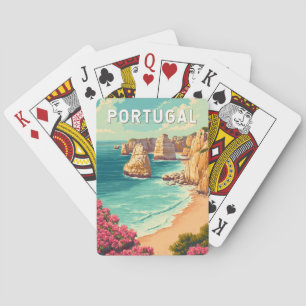 Portugal Illustratie Reis Kunst Vintage Pokerkaarten
