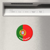 Portugal Inscriptie vlaggenbekleding Wapenrood Magneet (Insitu (Vaatwasser))