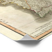 Portugal-kaart Poster (Hoek)