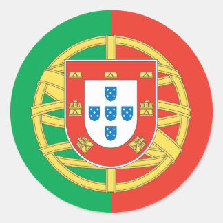 Portugal Land vlag ontwerp Ronde Sticker