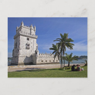 Portugal, Lissabon. Belem Toren, een UNESCO Wereld Briefkaart