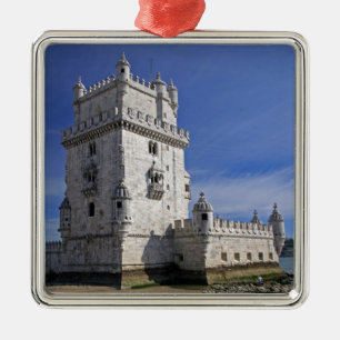 Portugal, Lissabon. Belem Tower, een UNESCO-wereld Metalen Ornament