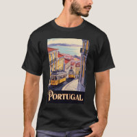 Portugal Lissabon Silhouette Illustratie Reis Kuns