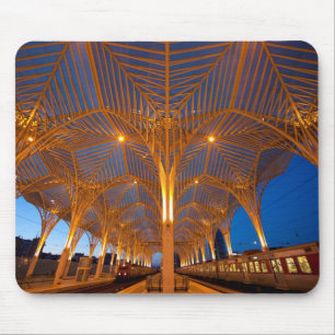 Portugal, Lissabon. Uitzicht van het moderne stati Muismat