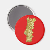 Portugal Map Magnet Magneet (Voorkant / Achterkant)