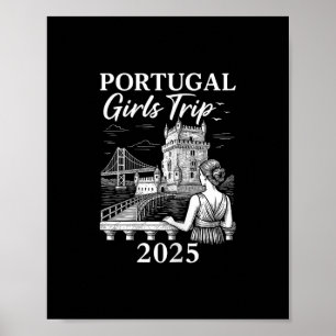Portugal Meisjesreis 2025 Stedelijke Reis Vakantie Poster