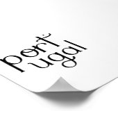 Portugal - minimalistic typography poster (Coin)