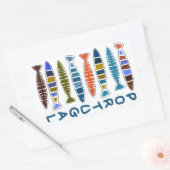 PORTUGAL Motif de poisson autocollants (Enveloppe)