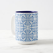 Portugal Mug | Élégance des carreaux bleus (Devant gauche)