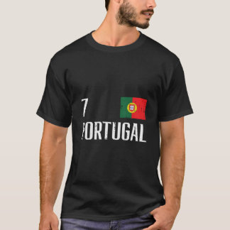 Portugal Nummer 7 Portugees Voetbal T-shirt