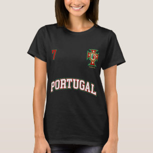 Portugal nummer 7 Soccer Team Sport Portugal F T-shirt