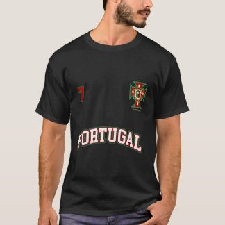 Portugal Nummer 7 Voetbal Team Sport Portugees FL T-shirt