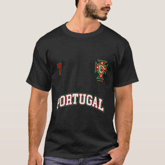 Portugal Nummer 7 Voetbal Team Sport Portugees FL T-shirt