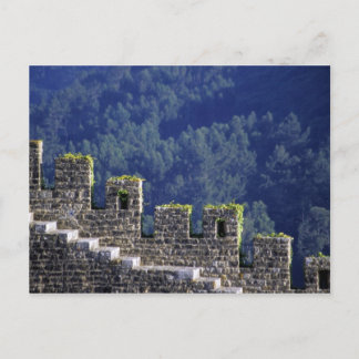 Portugal, Obidos. Treden bij gekanteelde muren Briefkaart