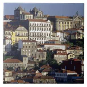 Portugal, Oporto (Porto). Historische huizen en Tegeltje