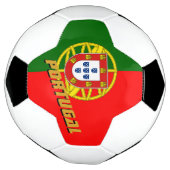 Portugal patriottisch Football en Portugese vlag Voetbal (Gedraaid)