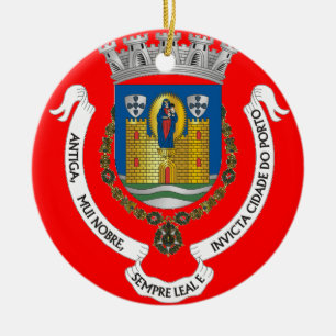 Portugal: Porto Crest Keramisch Ornament