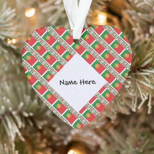 Portugal Portugais Drapeau Carrelé personnalisé (Arbre)