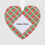 Portugal Portugais Drapeau Carrelé personnalisé (devant)