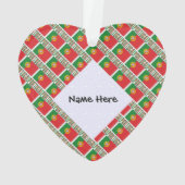 Portugal Portugais Drapeau Carrelé personnalisé (dos)