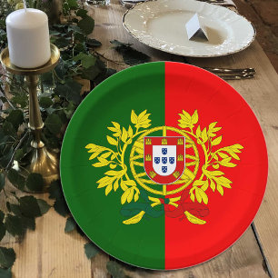 Portugal, Portugees Vlaggenfeest, verjaardag / spo Papieren Bordje