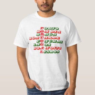 Portugal Portugese steden Porto Braga Lissabon T-shirt