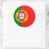Portugal/Portugese vlag Ronde Sticker (Tas)